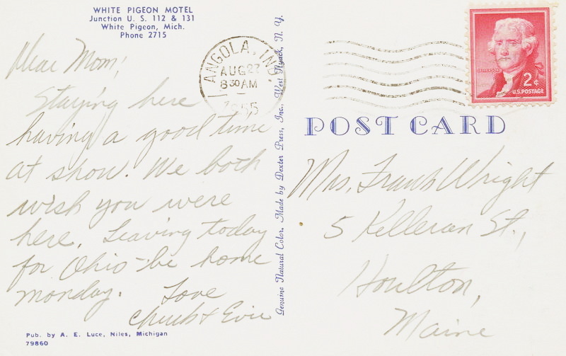 Little Country Inn (White Pigeon Motel) - Vintage Postcard (newer photo)